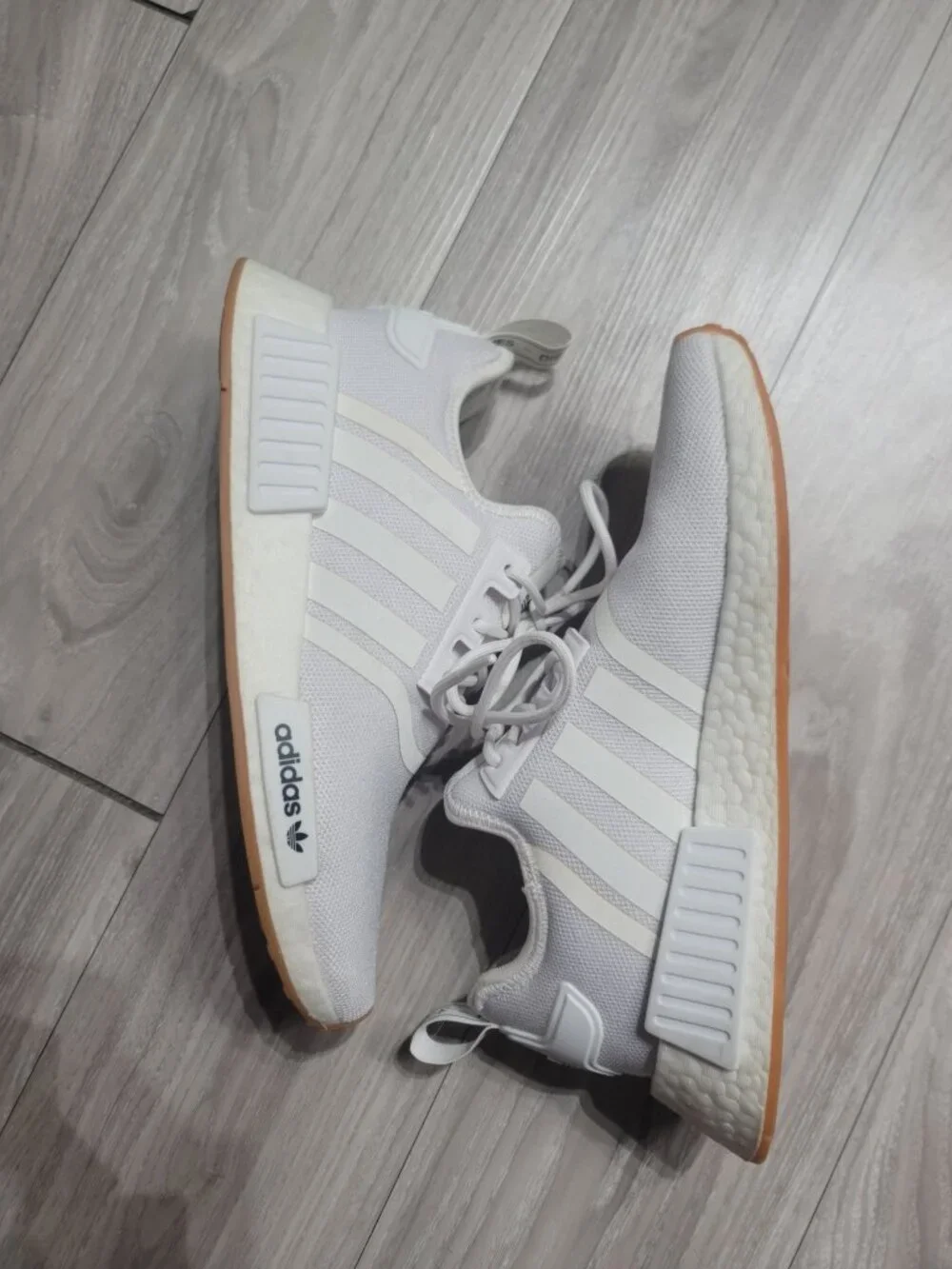 Adidas NMD triple white mens size 8 - Picture 1 of 5